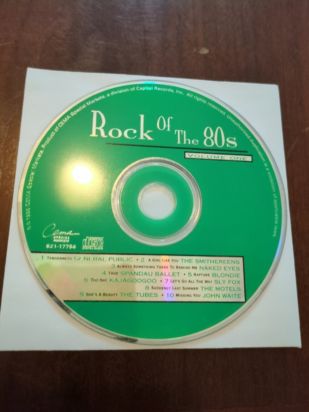 Rock of the '80s volume one by Various Artists cema cd disc only
